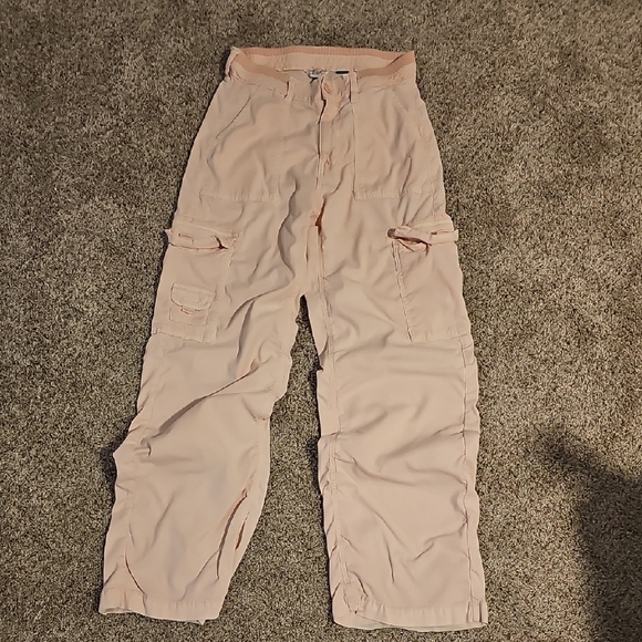 American Eagle Outfitters Pants - Women's Pink Cargo Pants
